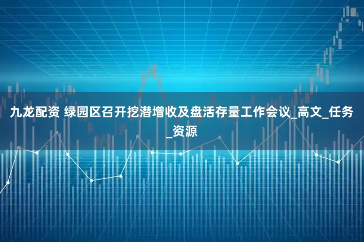 九龙配资 绿园区召开挖潜增收及盘活存量工作会议_高文_任务_资源